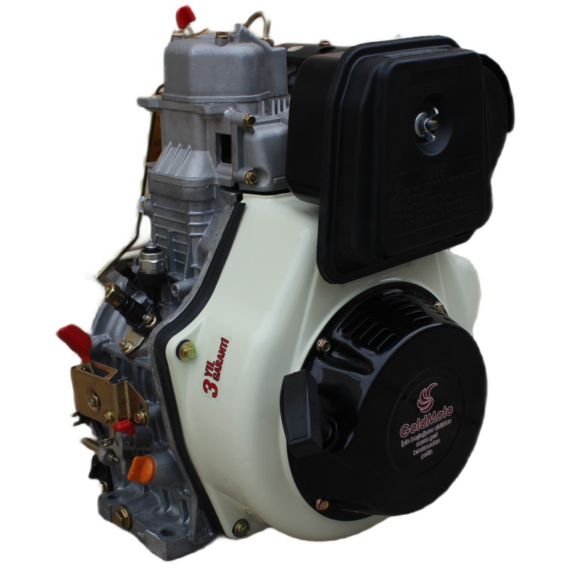 GoldMoto GM192FBE G1A Dizel Motor 12 Hp Marşlı Krank Mili Konik Uzun