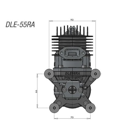 DLE 55RA 5,5 Hp Benzinli Uçak Motoru